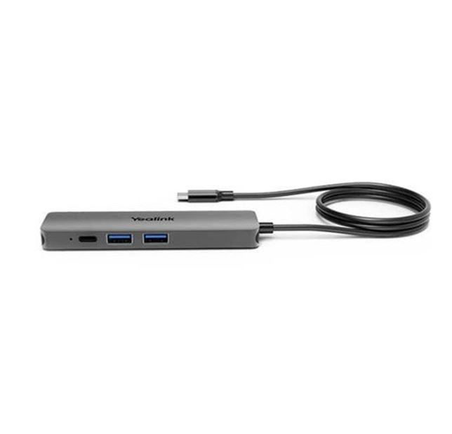 Yealink BYOD Box Cable Hub, with 1.5m USB-C Cable (USB-C to USB-A adapter included), easy plug&play setups, Support to charging the connected laptop BYOD-BOX