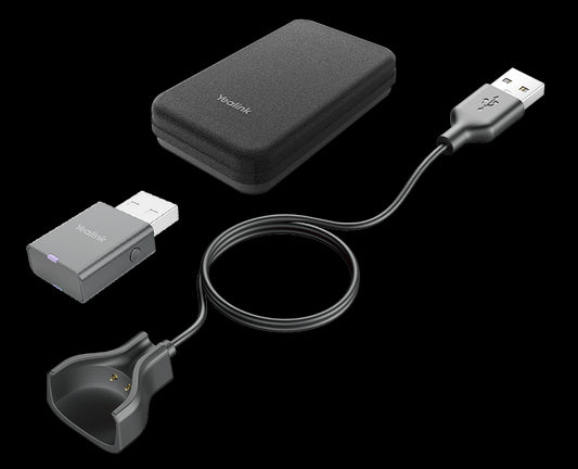 Yealink Portable Accessory Kit for WH63/67, Carry Case, Charging Cable, WDD60 DECT Dongle PAK-WH63/67