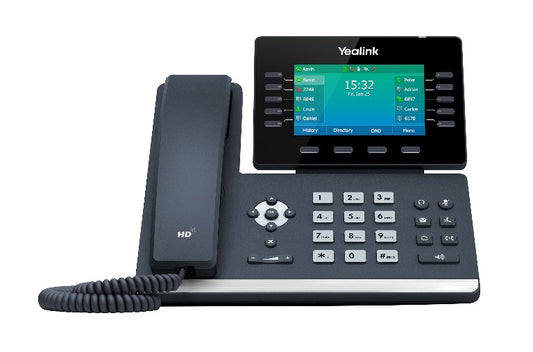 Yealink T54W, 16 Line IP HD Phone, 4.3' 480 x 272 Colour Screen, HD Voice, Dual Gig Ports, Built In Bluetooth And WiFi, USB 2.0 Port, SBC Ready SIP-T54W