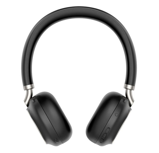 Yealink BH76 Teams Certified Bluetooth Wireless Stereo Headset, Black, ANC, USB-C, Rectractable Microphone, 35 hours battey life **EOS** BH76-BL-C-TEAMS
