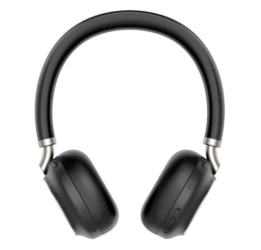 Yealink BH76 Teams Certified Bluetooth Wireless Stereo Headset, Black, ANC, USB-A, Rectractable Microphone, 35 hours battey life TEAMS-BH76-BL