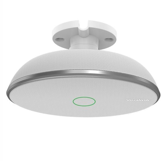 Yealink VCM38 Ceiling Microphone Array, 360-degree Voice Pickup, Built-in 8-Microphone Optima HD Voice, Dual-color LED Indicator, EOL VCM38