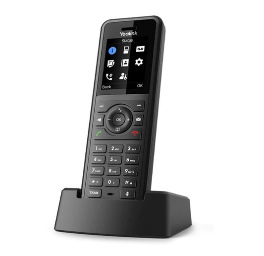 Yealink W57R Ruggedised SIP DECT IPPhone Handset, 1.8' color screen, HD Voice, up to 40 hrs talk time, 575 hrs standby, Vibration alarm W57R