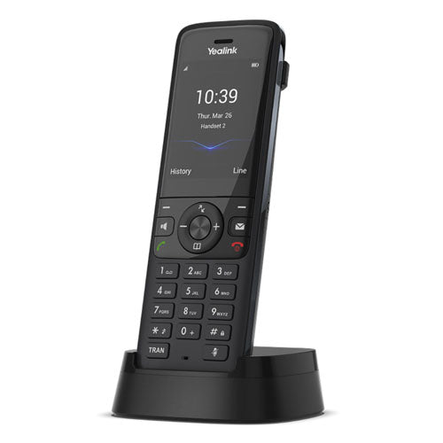 Yealink W78H Wireless DECT Handset, Scalable Solution, Optimised Wireless Communication, Suit For Business Use, Long Battery Life. W78H