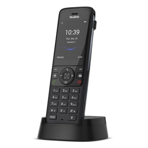 Yealink W78H Wireless DECT Handset, Scalable Solution, Optimised Wireless Communication, Business Use, Long Battery Life, 2.4'' 240x320 TFT ColorScreen W78H