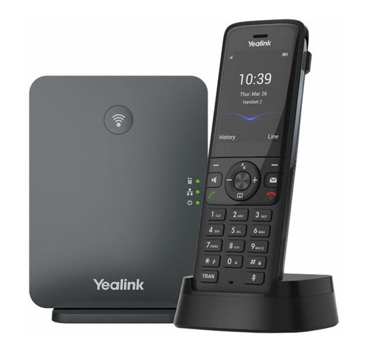 Yealink W78P Wireless DECT Solution including W70B Base Station and 1x W78H Handset, Scalable solution, optimised wireless communication W78P