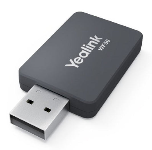 Yealink WF50 V1 Dual Band WiFi USB Dongle - SIP-T42U/T43U/T46U/T48U/T53 IP Phone, High Transmission Rate WF50