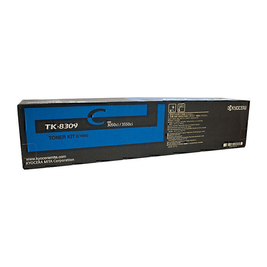 Kyocera TK8309C Cyan Toner 15,000 pages - TK-8309C