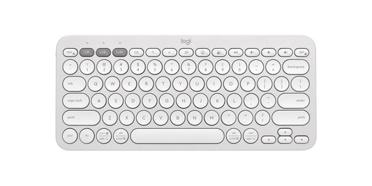 Logitech PEBBLE KEYS 2 K380S Slim, minimalist Bluetooth Wireless Keyboard with customizable keys (Graphite) 920-011753