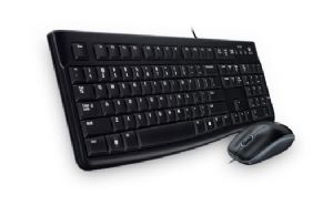 Logitech MK120 Keyboard & Mouse Combo Quiet typing and Spill resistant High-definition optpical tracking Thin profile 3yr wty 920-002586