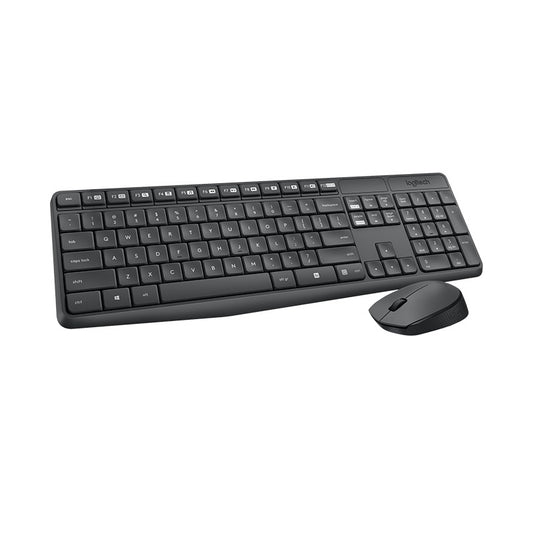 Logitech MK235 Wireless Keyboard and Mouse Combo 2.4GHz Wireless Compact Long Battery Life 8 Shortcut keys 920-007937