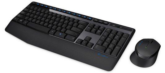 Logitech MK345 Wireless Keyboard & Mouse Combo Full Size 12 Media Key Long Battery Life Comfortable 920-006491
