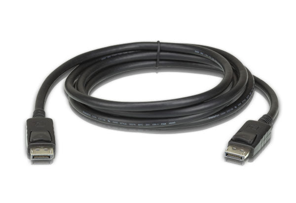 Aten 3m DisplayPort Cable, supports up to 8K (7680 x 4320 @ 60Hz), DP 1.4, High Bit Rate 3 (HBR3) bandwidth of 32.4 Gbps 2L-7D03DP-1