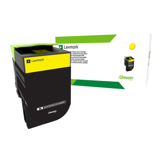 Lexmark 708HY HY Yellow Toner 3,000 pages - 70C8HYE