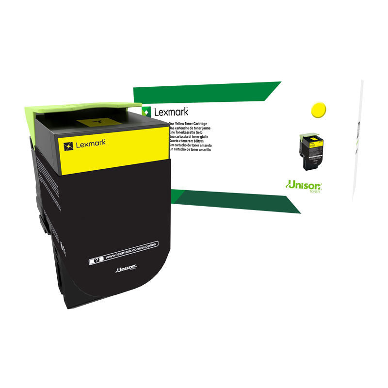 Lexmark 708Y Yellow Toner 1,000 pages - 70C80Y0