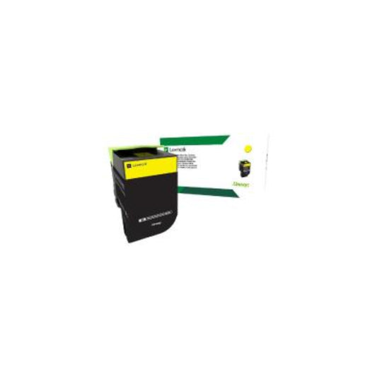 Lexmark 808Y Yellow Toner 1,000 pages - 80C80Y0
