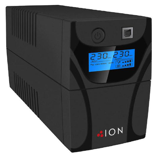 ION F11 650VA Line Interactive Tower UPS, 2x Australian 3Pin Outlets, 143mm x 100mm x 290mm, 3 Year Advanced Replacement Warranty F11-650