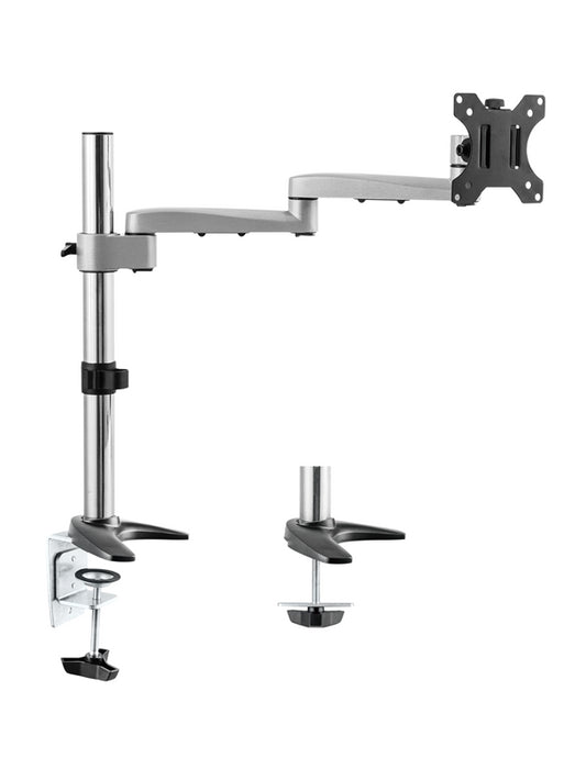 Astrotek Monitor Arm Desk Mount Height Adjustable Stand for Single LCD Display 23.8' 24' 27' 8kg 30 Tilt 180 Swivel 360 Pivot VESA 75x75 100x10  AT-LCDMOUNT-1
