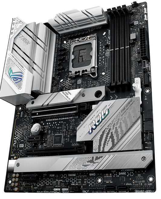 ASUS B760 ROG STRIX B760-A GAMING WIFI Intel LGA1700 ATX Motherboard 128GB, 4xDDR5, 1xPCIe5.0 x16, 3xM.2, 4 xSATA, 1xHDMI, 1xDP.2.5Gb Ethernet ROG STRIX B760-A GAMING WIFI