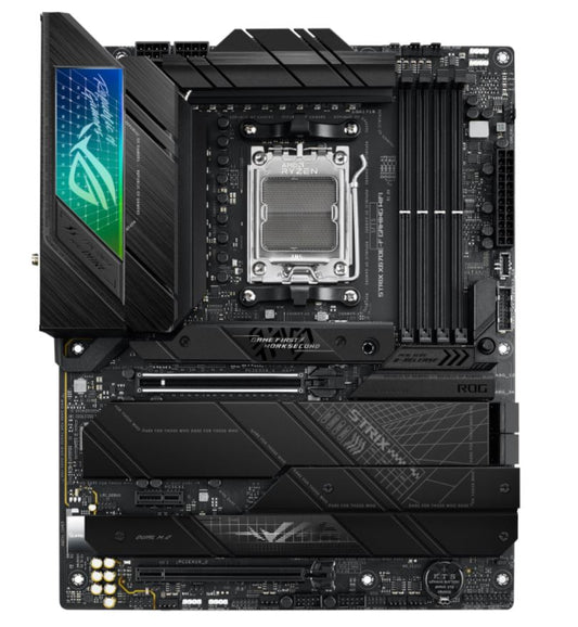 ASUS AMD X670E ROG STRIX X670E-F GAMING WIFI (AM5) ATX Motherboard 4x DDR5 128GB, 1x PCIe 5.0 x16 slots, 4 x M.2 slots, 4x SATA, Wi-Fi 6E, 1x HDMI, 1x D ROG STRIX X670E-F GAMING WIFI