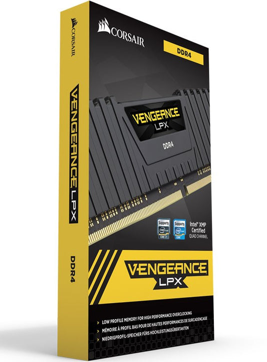 Corsair Vengeance LPX 16GB (2x8GB) DDR4 3200MHz C16 Desktop Gaming Memory Black - AMD Ryzen CMK16GX4M2Z3200C16