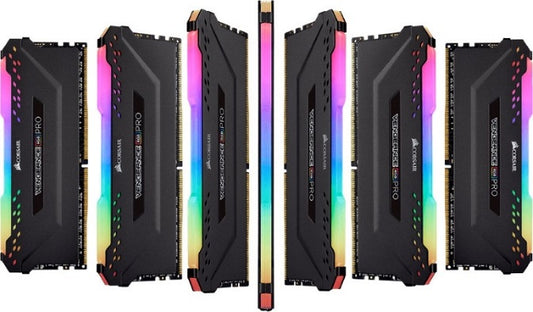 Corsair Vengeance RGB PRO 32GB (4x8GB) DDR4 3200MHz C16 Desktop Gaming Memory CMW32GX4M4C3200C16