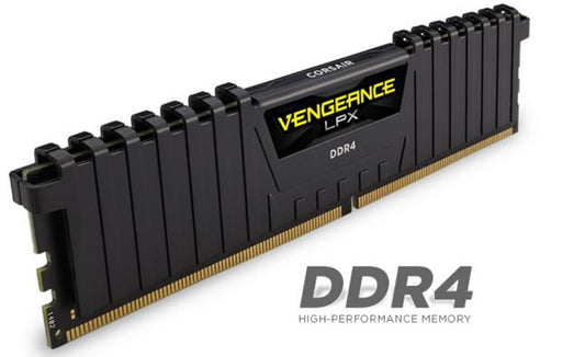 Corsair Vengeance LPX 8GB (1x8GB) DDR4 2666MHz C16 Desktop Gaming Memory Black CMK8GX4M1A2666C16