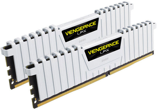 Corsair Vengeance LPX 16GB (2x8GB) DDR4 3200MHz C16 Desktop Gaming Memory White CMK16GX4M2B3200C16W