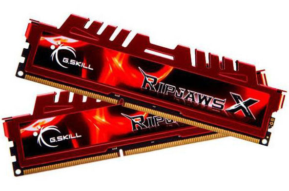 G.SKILL F3-12800CL10D-16GBXL 16GB (2 x 8GB)/ PC3-12800 / DDR3 1600 Mhz/ Timings10-10-10-30/ Voltage1.5V/ RipjawsX F3-12800CL10D-16GBXL