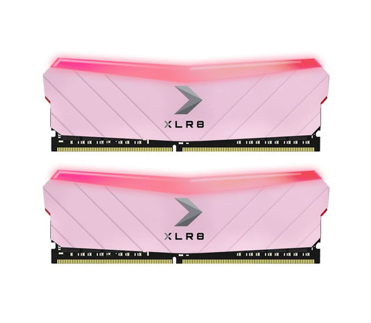 PNY XLR8 16GB (2x8GB) DDR4 UDIMM 4600Mhz RGB CL19 1.5V Pink Heat Spreader Gaming Desktop PC Memory >3600MHz MD16GK2D4460019XPRGB