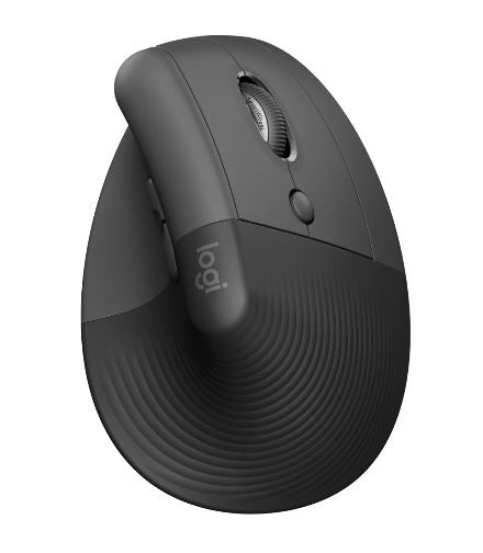 Logitech ERGO LIFT Graphite wireless mouse 1000 DPI Logi Bolt USB receiver  1-Year Limited Hardware Warranty 910-006479