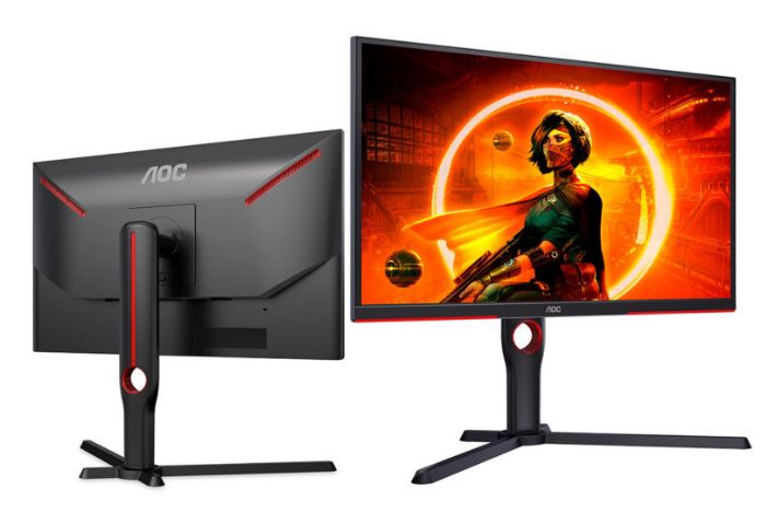 AOC 24.5' 240Hz Gaming Monitor, 1 ms GtG, Freesync Premium, 3 Sided Frameless, Ultra Fast and Smooth Gaming CS2, 300cd/m2 25G3ZM