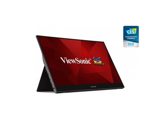 ViewSonic 16' TD1655 Touchscreen FHD IPS, 2x Type-C (Power in with Video & Data). 3.5mm Audio, Mini HDMI x 1, Ultra Portable Monitor TD1655