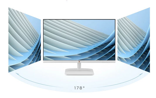 ViewSonic 24' Office Ultra Thin SuperClear IPS, 4ms 100hz, FHD, HDMI, VGA, 3.5 Audio, Multi-View, Eye Care, VESA 75m, Slim, 2432-H-W White Monitor VA2432-H-W