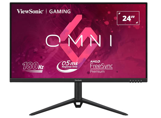 ViewSonic VX2428 24' 180Hz 0.5ms, Fast IPS, Crisp Image and Smooth play. VESA Clear MR certified, Freesync, Adaptive Sync, Speakers, Monitor VX2428-180
