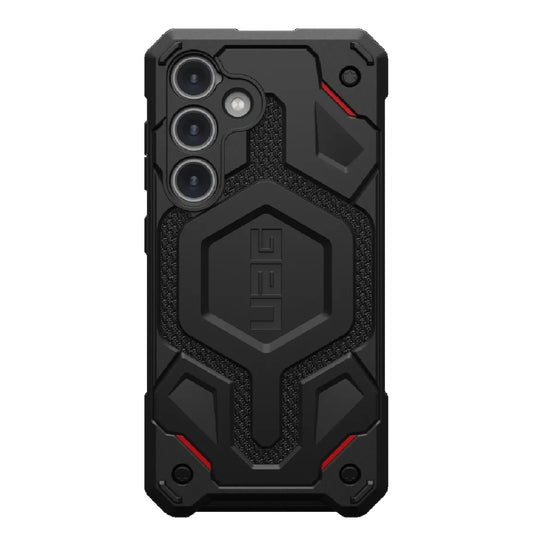 UAG Monarch Kevlar Samsung Galaxy S24 5G (6.2') Case - Black (214411113940), 20ft. Drop Protection (6M), Multiple Layers, Tactical Grip, Rugged 214411113940