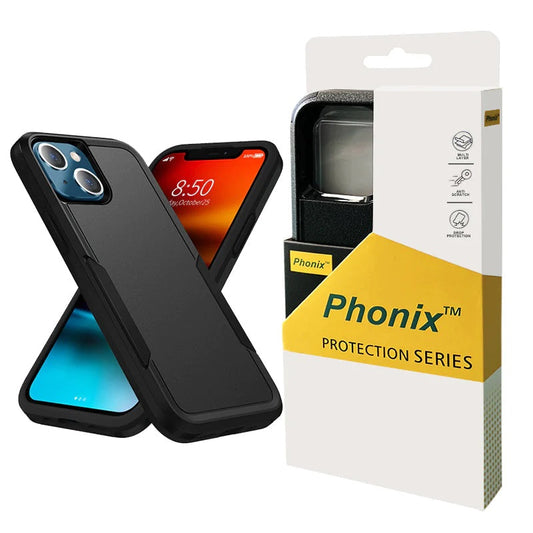 Phonix Apple iPhone 15 (6.1') Armor Rugged Case Black - Military-Grade, Multi layers, No-Slip, Sleek, ultimate protection 6976552040044