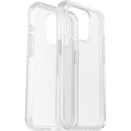 OtterBox Symmetry Apple iPhone 15 Pro (6.1') Case Clear - (77-92641), Antimicrobial, DROP+ 3X Military Standard, Raised Edges, Ultra-Sleek 77-92641