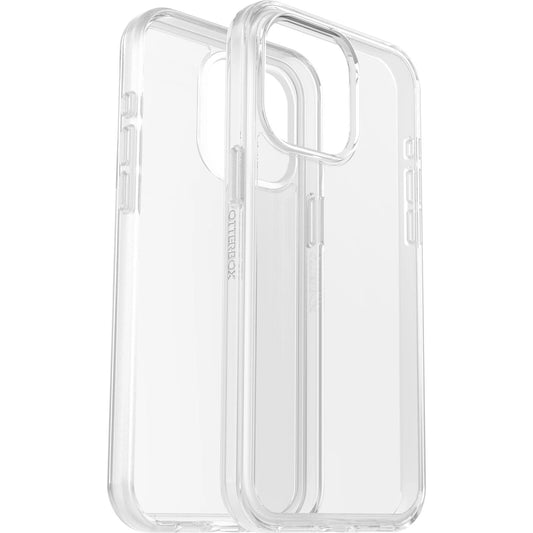 OtterBox Symmetry Clear Apple iPhone 15 Pro Max (6.7') Case Clear - (77-92658), Antimicrobial, DROP+ 3X Military Standard, Raised Edges 77-92658