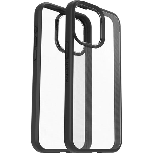 OtterBox React Apple iPhone 15 Pro Max (6.7') Case Black Crystal (Clear/Black) - (77-92783), Antimicrobial, DROP+ Military Standard, 7 Years Warranty 77-92783