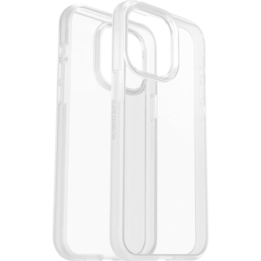 OtterBox React Apple iPhone 15 Pro Max (6.7') Case Clear - (77-92786), Antimicrobial, DROP+ Military Standard, Raised Edges, Hard Case, Soft Grip 77-92786