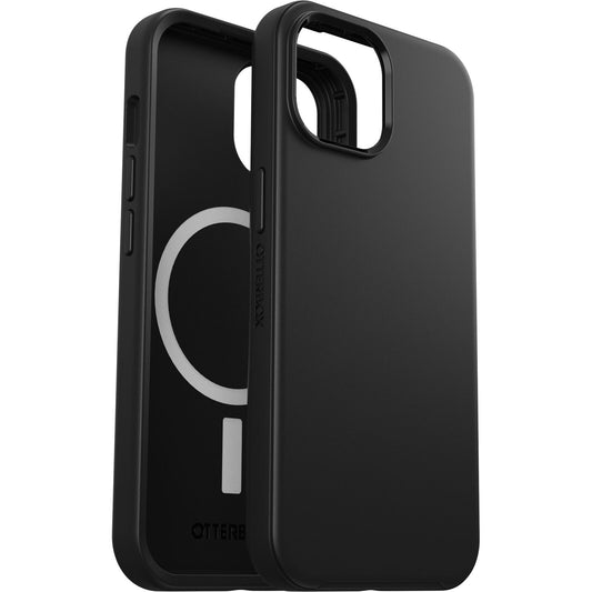 OtterBox Symmetry+ MagSafe Apple iPhone 15 / iPhone 14 / iPhone 13 (6.1') Case Black - (77-92928), Antimicrobial, DROP+ 3X Military Standard, Raised Edge 77-92928