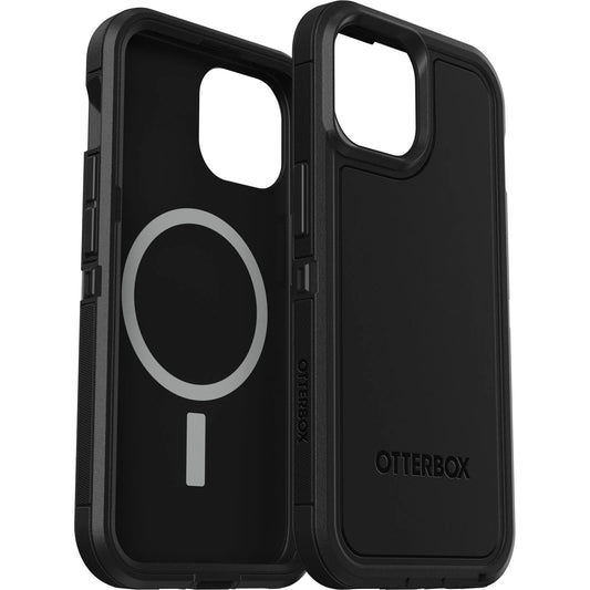 OtterBox Defender XT MagSafe Apple iPhone 15 / iPhone 14 / iPhone 13 (6.1') Case Black - (77-92971), DROP+ 5X Military Standard, Multi-Layer 77-92971