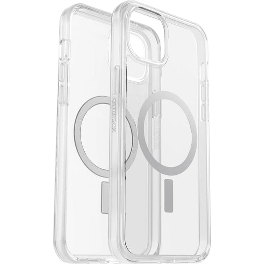 OtterBox Symmetry+ MagSafe Apple iPhone 15 Plus / iPhone 14 Plus (6.7') Case Clear - (77-93053), Antimicrobial, DROP+ 3X Military Standard, Raised Edges 77-93053