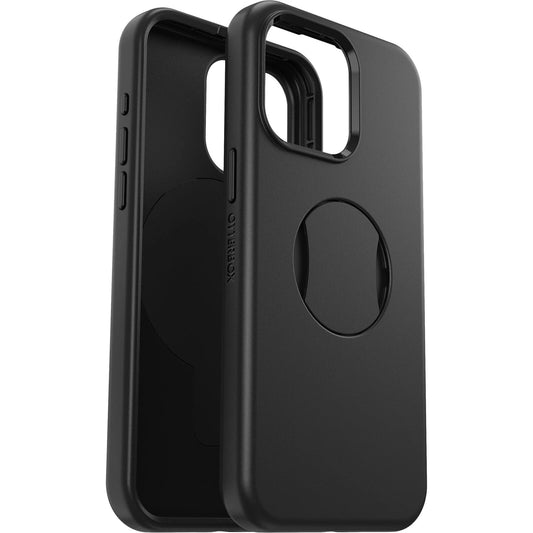 OtterBox OtterGrip Symmetry MagSafe Apple iPhone 15 Pro Max (6.7') Case Black - (77-93170), Antimicrobial, DROP+ 3X Military Standard 77-93170