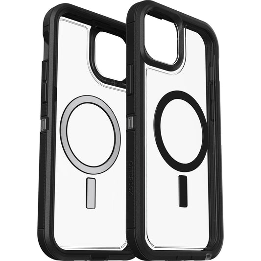 OtterBox Defender XT MagSafe Apple iPhone 15 Pro (6.1') Case Dark Side (Clear / Black) - (77-93267), DROP+ 5X Military Standard, Multi-Layer 77-93267
