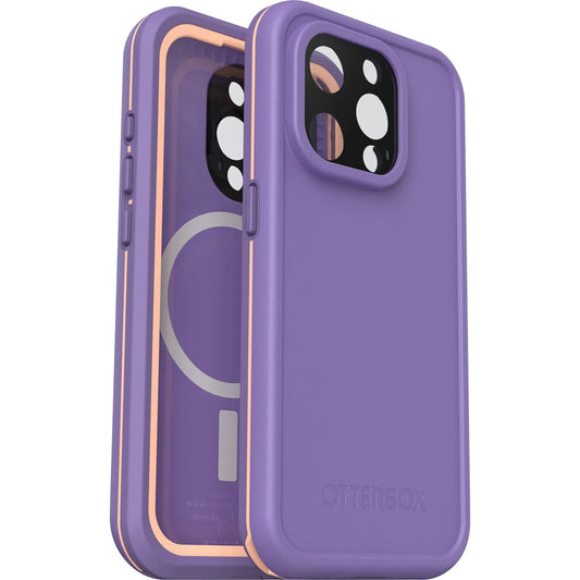 OtterBox Fre MagSafe Apple iPhone 15 Pro (6.1') Case Rule of Plum (Purple) - (77-93407), DROP+ 5X Military Standard, 2M WaterProof 77-93407