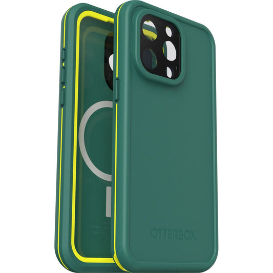 OtterBox Fre MagSafe Apple iPhone 15 Pro Max (6.7') Case Pine (Green) - (77-93430), DROP+ 5X Military Standard, 2M WaterProof 77-93430