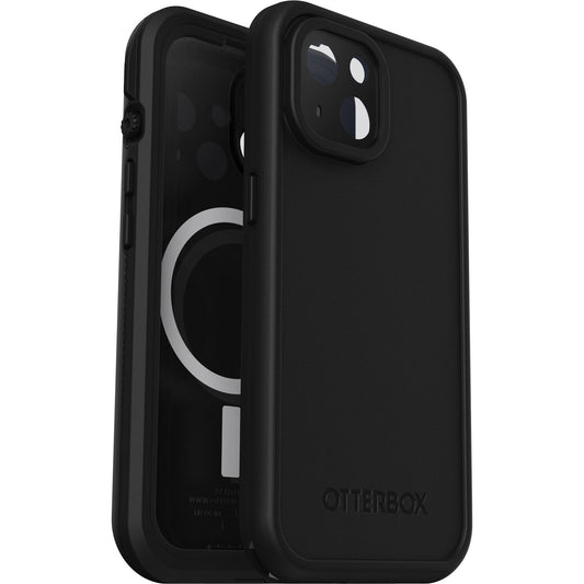 OtterBox FRE MagSafe Apple iPhone 15 (6.1') Case Black - (77-93438), DROP+ 5X Military Standard, 2M WaterProof, Built-In Screen Protector 77-93438