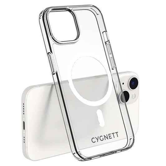 Cygnett AeroMag Apple iPhone 16e/ iPhone 14 / iPhone 13 Clear Protective Case - (CY4173CPAEG), Slim, Hard-Shell Back, MagSafe Compatible, 2 Years Warranty CY4173CPAEG